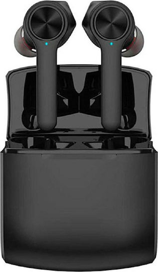 Lenovo HT20 In-ear Bluetooth Handsfree Ακουστικά με Θήκη Φόρτισης Μαύρα