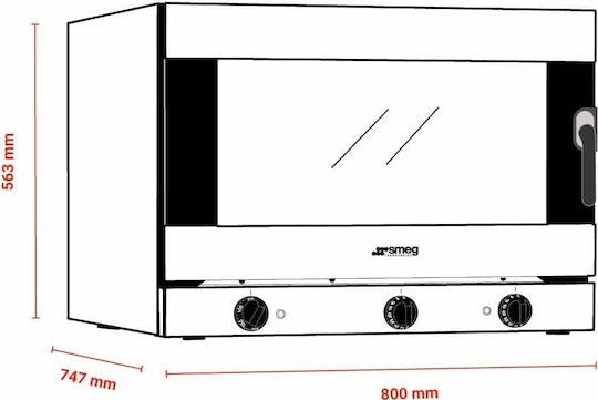 Smeg Alfa 425H Електрически Фурна с Пара 6.9кВт ALFA425H