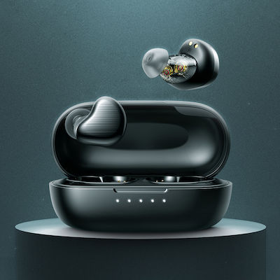 Joyroom JR-TL7 In-Ear Bluetooth-Freisprecheinrichtung Kopfhörer mit Schweißresistenz und Ladeetui Schwarz