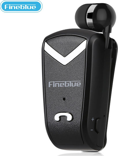 Fineblue F-V2 In-ear Bluetooth Handsfree Ακουστικό Πέτου Μαύρο