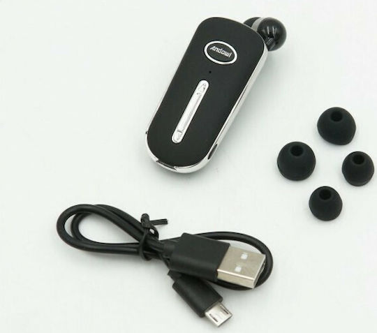 Andowl Q-E80 In-ear Bluetooth Handsfree Ακουστικό Πέτου Μαύρο