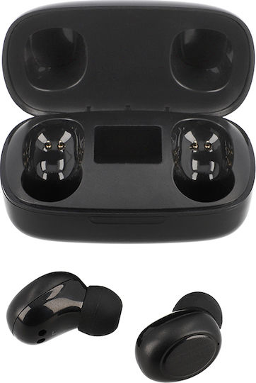 Lamtech LAM023138 In-ear Bluetooth Handsfree Ακουστικά με Θήκη Φόρτισης Μαύρα