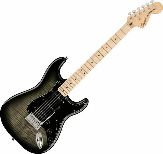 Squier Affinity FMT Electric Guitar Stratocaster with HSS Pickup Configuration Black Burst