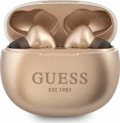 Guess GUTWS1CGO In-ear Bluetooth Handsfree Căști cu Carcasă de Încărcare Aur