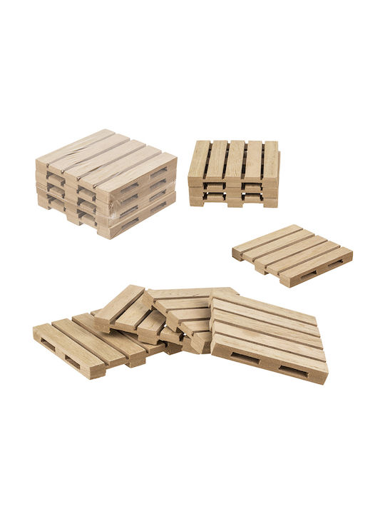 Zmart Imports Сувенир Дървени Бежов 10x10см 4бр Zmart Imports Сувенир Дървени Бежов 10x10см 4бр