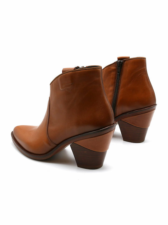 Damen Cowboy-Stiefeletten Tabac Braun