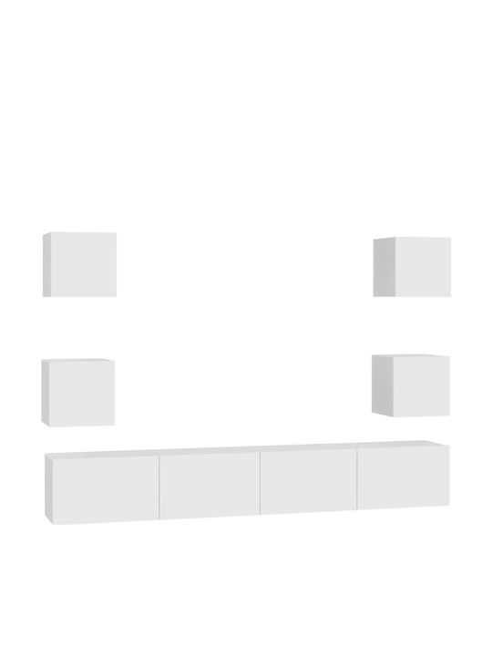 Living Room TV Unit Λευκό L100xW30xH30cm