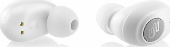 GoGEN Buddies In ear Bluetooth хендсфри Слушалки с Устойчивост на Пот и Кутийка за Зареждане Бял
