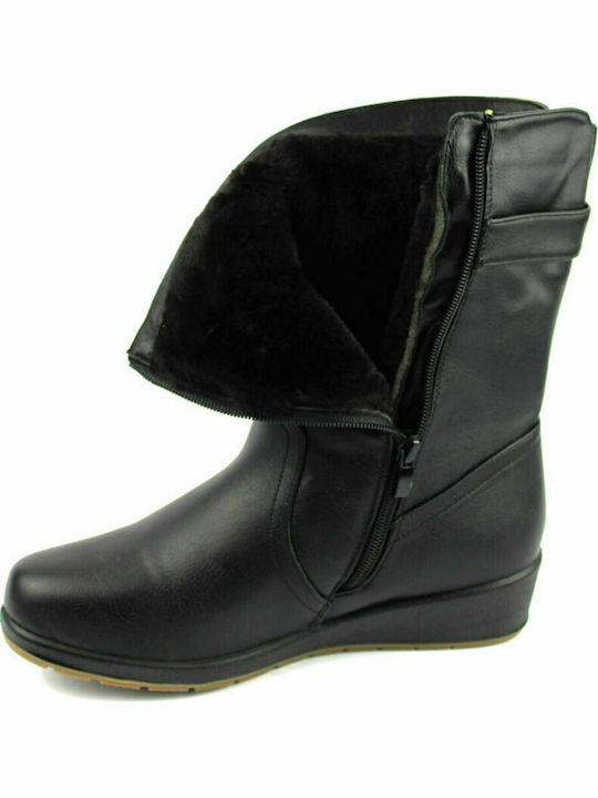 76/045 Stiefeletten Damen Schwarz
