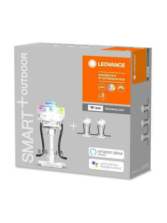 Ledvance Smart Wifi Garden Dot Lampă Proiector LED Pentru Exterior RGB IP65 Argintie