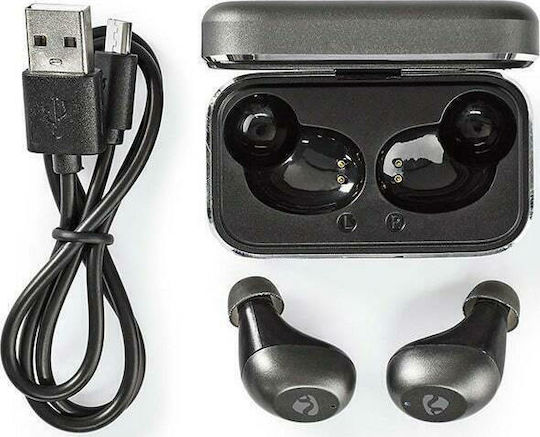 Nedis HPBT5056GY In-ear Bluetooth Handsfree Earphones with Charging Case Gray