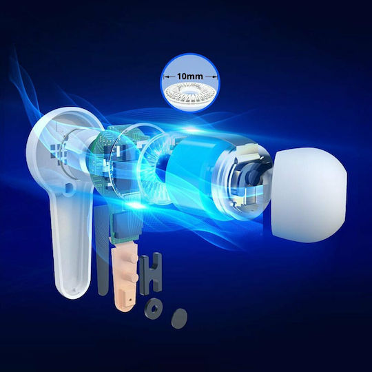 Tronsmart Apollo Air In-ear Bluetooth Handsfree Ακουστικά με Αντοχή στον Ιδρώτα και Θήκη Φόρτισης Λευκά