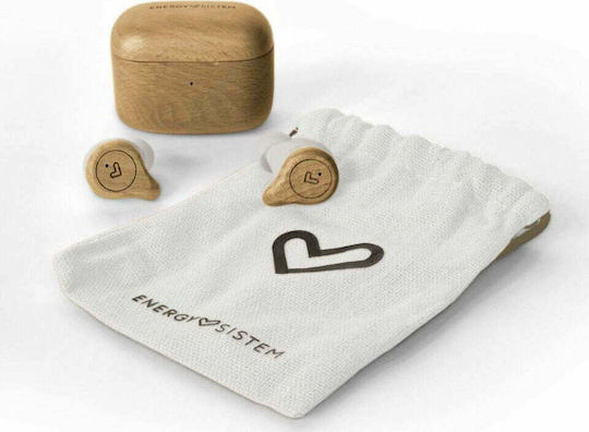 Energy Sistem Eco In-ear Bluetooth Handsfree Ακουστικά με Θήκη Φόρτισης Beech Wood