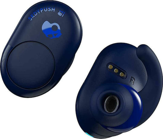 Skullcandy Push In-ear Bluetooth Handsfree Ακουστικά με Αντοχή στον Ιδρώτα και Θήκη Φόρτισης Μπλε