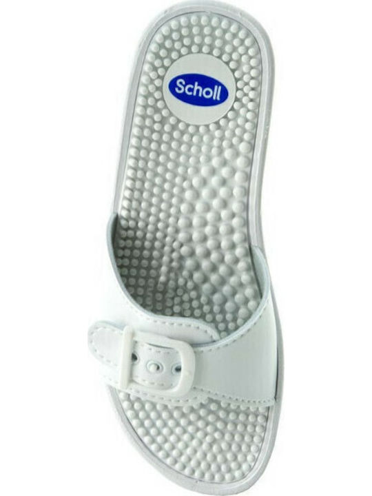 Massage Women's Flat Sandals Anatomic in White Color