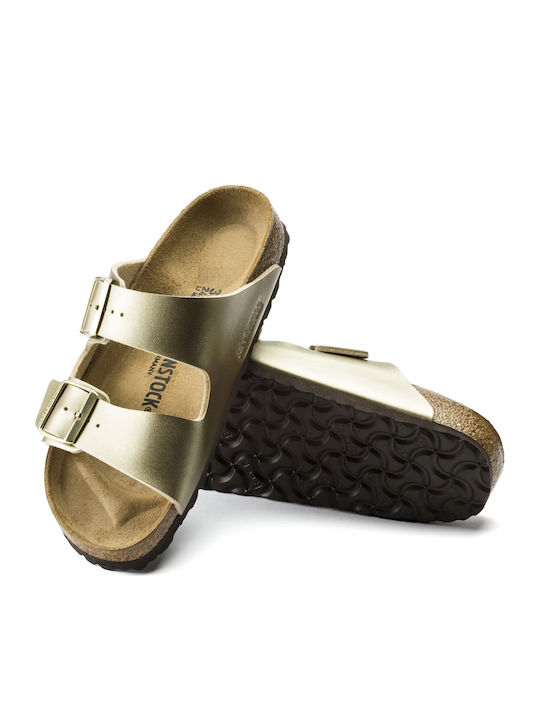 Arizona Women's Anatomic Sandals Gold Narrow Fit