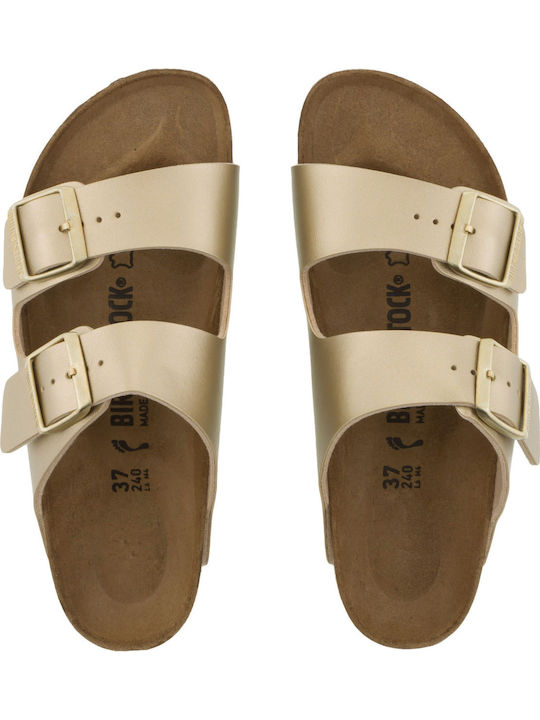 Arizona Women's Anatomic Sandals Gold Narrow Fit