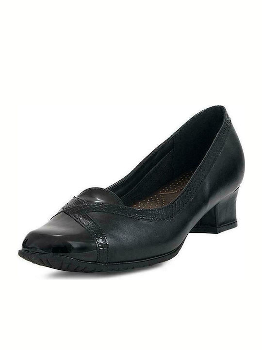 B-Soft Leder Pumps Schwarz