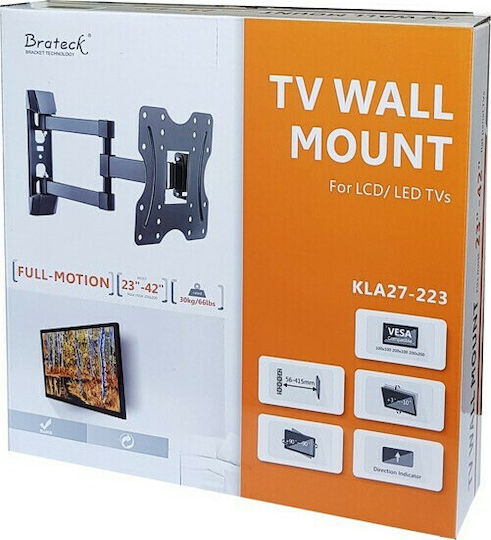 Brateck KLA27-223 KLA27-223 Wall TV Mount with Arm up to 42" and 30kg