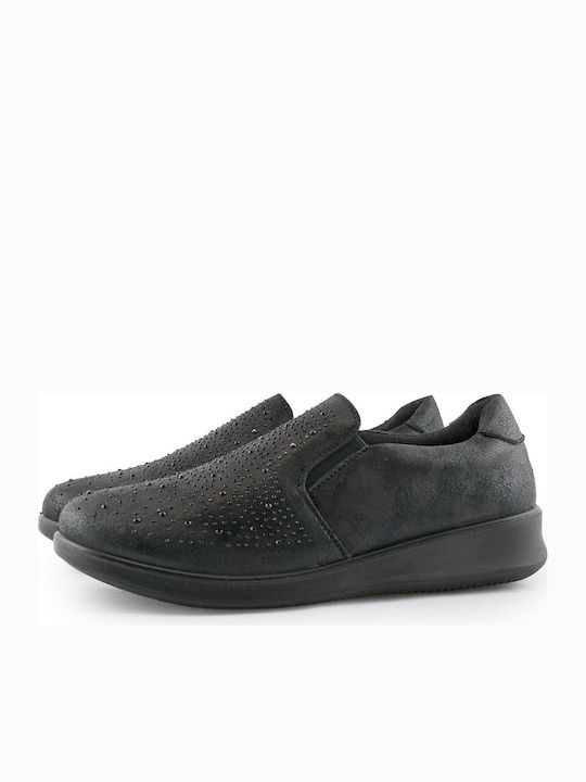 Mariella Slip-On-uri Anatomici Pentru Femei Negri