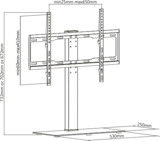 F&U TM6402 TV-Tischhalterung bis 60" und 30kg