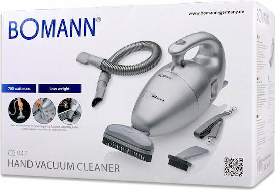 Bomann CB 947 Ηλεκτρικό Σκουπάκι Χειρός 700W Ασημί