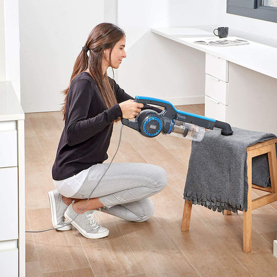 Black & Decker BXVMS600E Ηλεκτρική Σκούπα 2 σε 1 Stick & Χειρός 600W Μπλε