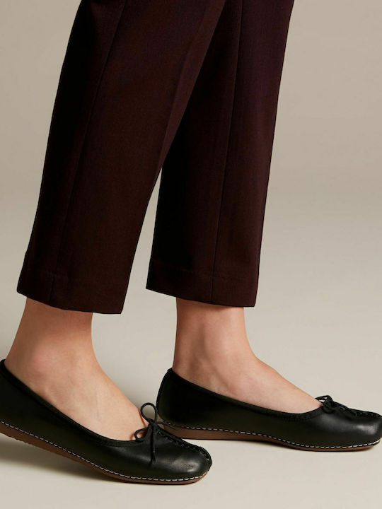 Anatomic Leather Ballerinas Frecle Ice Black