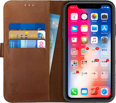 Rosso Deluxe Leather Wallet Brown (iPhone XR)