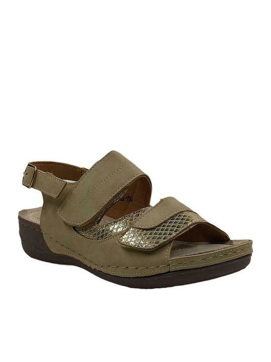 Thea Flache Damen Sandalen Beigen
