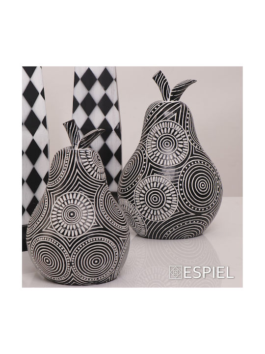 Espiel Декоративно Круша от Полиретан Black / White 14.8x13.5x23см 1бр