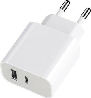 Maxlife Φορτιστής Χωρίς Καλώδιο με Θύρα USB-A και Θύρα USB-C 20W Power Delivery / Quick Charge 3.0 Λευκός (MXTC-05)