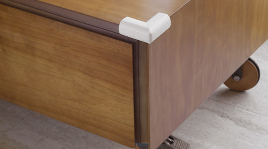 Inofix Protection Corner with Sticker made of Plastic in Brown Color 4pcs