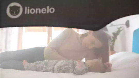 Lionelo Hanna Foldable Bed Rail Guard Simple Placement made of Fabric in Gray Color 150x35x66εκ. 1pcs