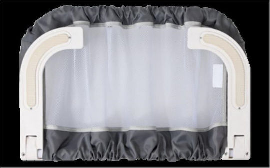 Safety 1st Klappbar Bettschutzgitter für das Bett Einfache Installation aus Stoff in Schwarz Farbe 101x37x42εκ. 1Stück