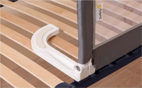 Safety 1st Klappbar Bettschutzgitter für das Bett Einfache Installation aus Stoff in Schwarz Farbe 101x37x42εκ. 1Stück