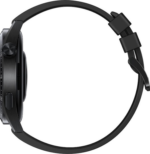 Huawei Watch GT 3 Active Stainless Steel 46mm Αδιάβροχο με Παλμογράφο (Μαύρο)
