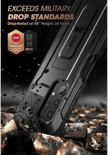 Supcase Unicorn Beetle Pro 360 Full Cover Plastic 0.1mm Set with Glass Black (Galaxy A32 5G)