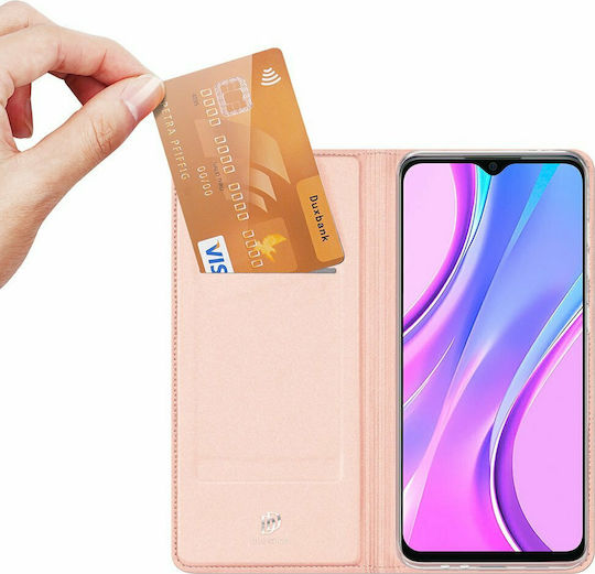Dux Ducis Skin Pro Book Δερματίνης Ροζ Χρυσό (Redmi 9)