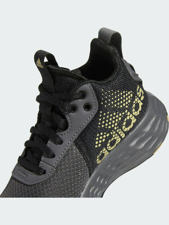 Ownthegame OwnTheGame 2.0 K Kids Sports Shoes Basketball with Laces Grey Five / Matte Gold / Core Black