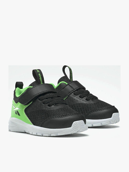 Rush Runner Rush Runner Kids Sports Shoes Running with Hoop & Loop Closure Core Black / Solar Lime / Cloud White