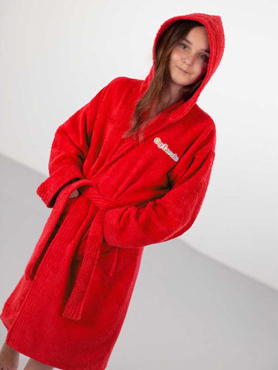 Guy Laroche Παιδικό Μπουρνούζι Tender Red cu glugă