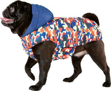Croci Aspen Camouflage Dog Coat with Hood Multicolour 20cm
