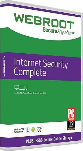 Webroot SecureAnywhere Internet Security Complete за 3 устройства и 1 година използване (Електронно разрешение)