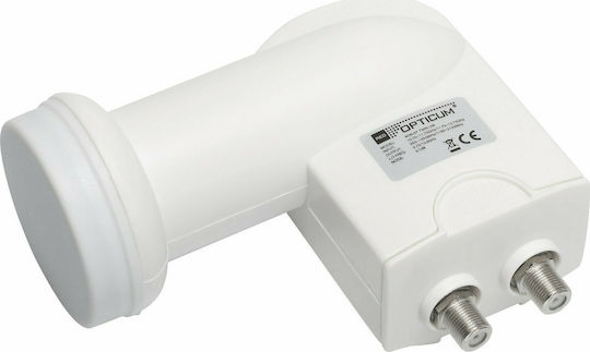 Opticum Red Robust LNB Twin 2 Outputs With Low Noise Limit 0.1dB
