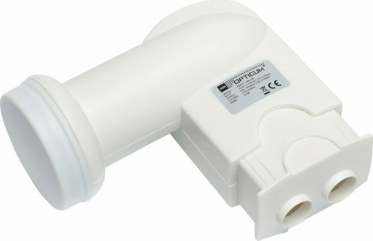 Opticum Red Robust LNB Twin 2 Outputs With Low Noise Limit 0.1dB