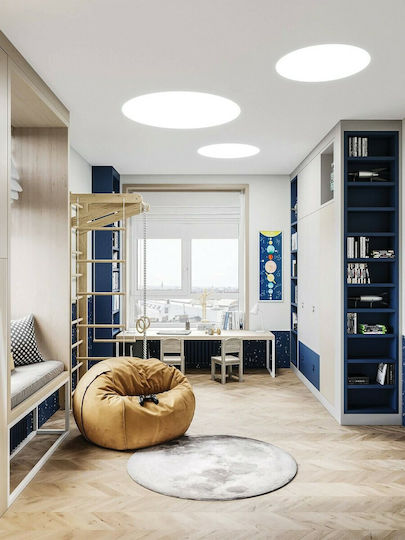 VK Lighting Στρογγυλό Χωνευτό LED Panel 60W με Θερμό Λευκό Φως 3000K 72.5εκ.