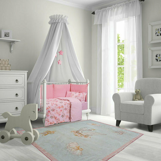 Greenwich Polo Club Seturi de cearșafuri pentru bebeluși Pentru Patut Bumbac Roz 130x170buc 3buc