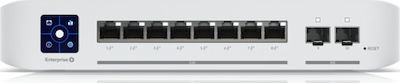 Ubiquiti UniFi Switch Enterprise 8 PoE Managed L3 PoE+ Switch with 8 Ethernet Ports and 2 SFP Ports