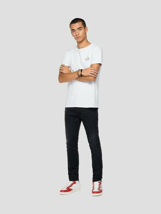 Hyperflex X-Lite Ανδρικό Παντελόνι Τζιν Ελαστικό με Slim Tapered Εφαρμογή Μαύρο